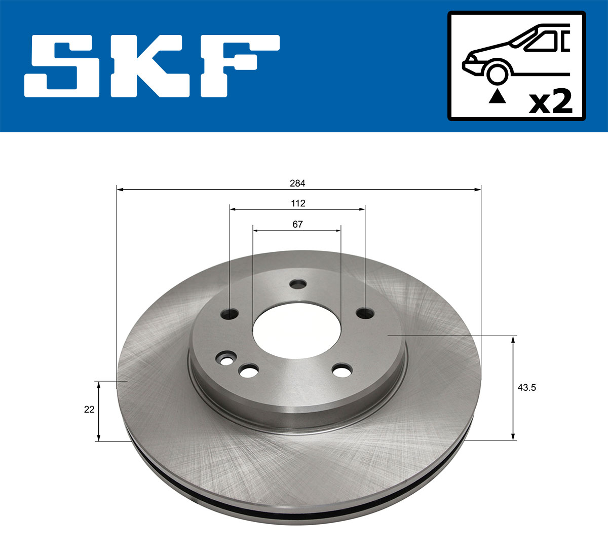 SKF Remschijf VKBD 80461 V2