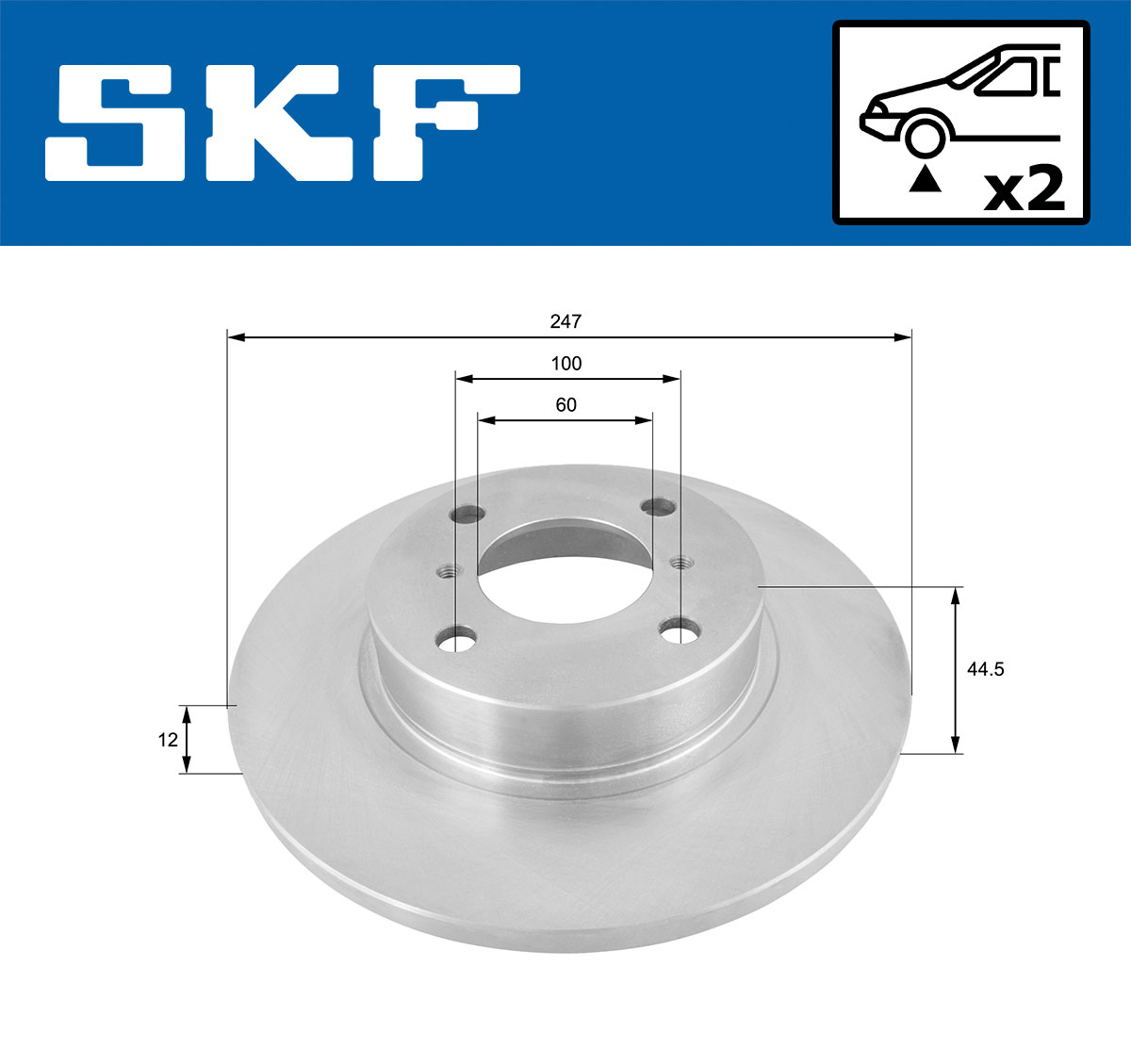 SKF Remschijf VKBD 80471 S2