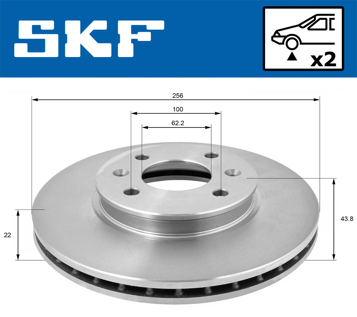 SKF Remschijf VKBD 80472 V2