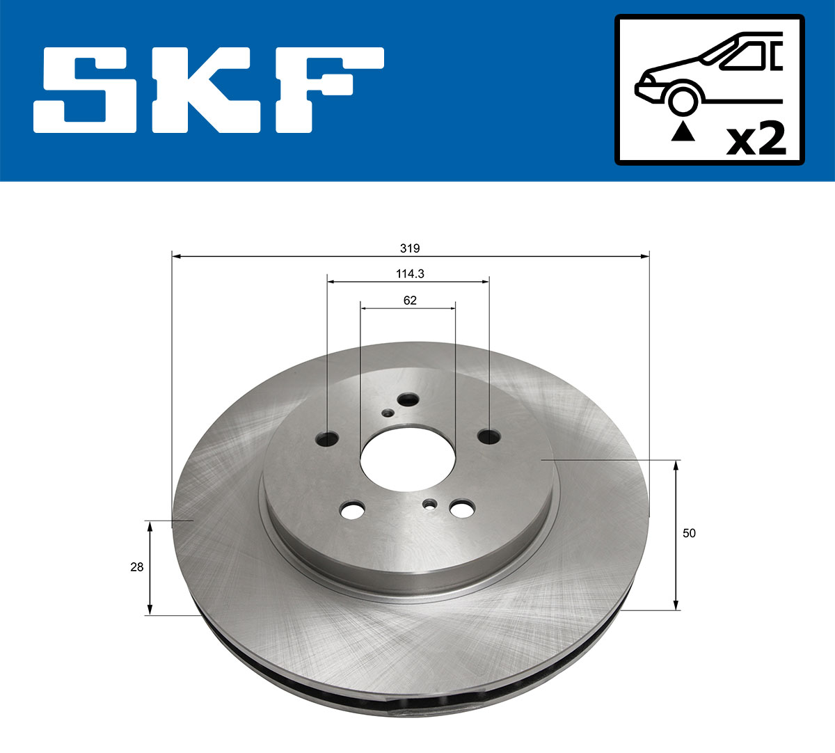 SKF Remschijf VKBD 80477 V2
