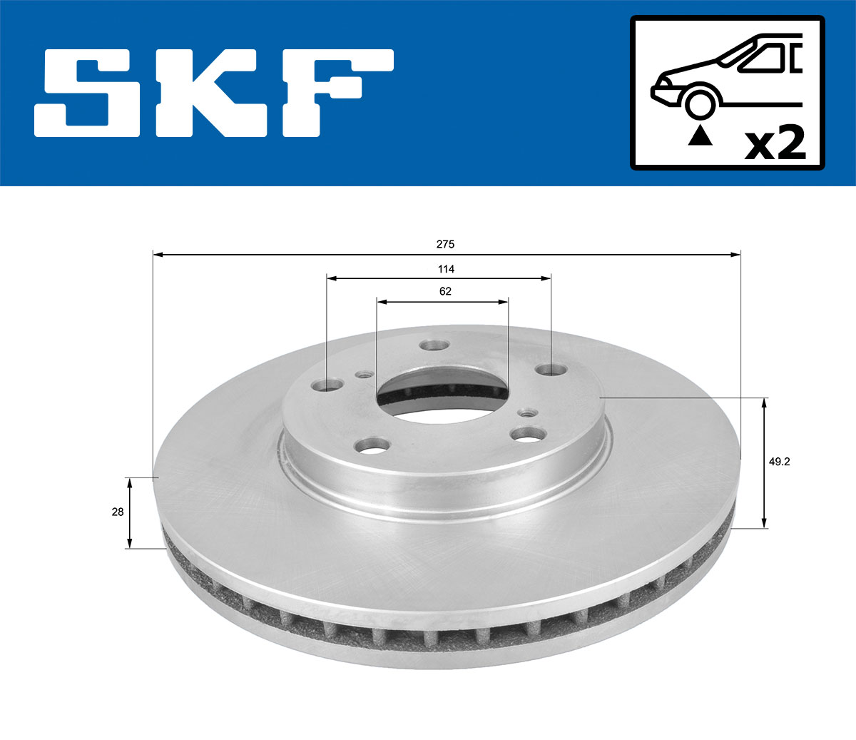 SKF Remschijf VKBD 80479 V2