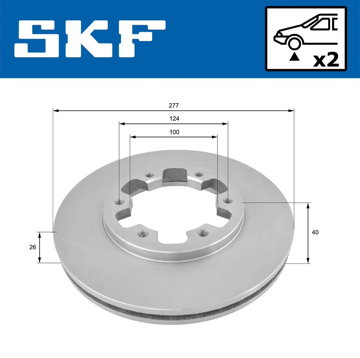 SKF Remschijf VKBD 80481 V2