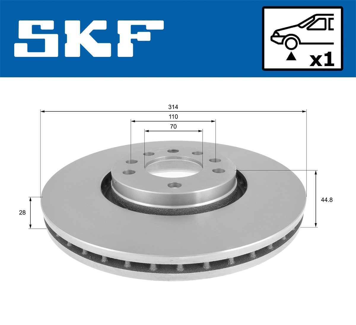 SKF Remschijf VKBD 80492 V1