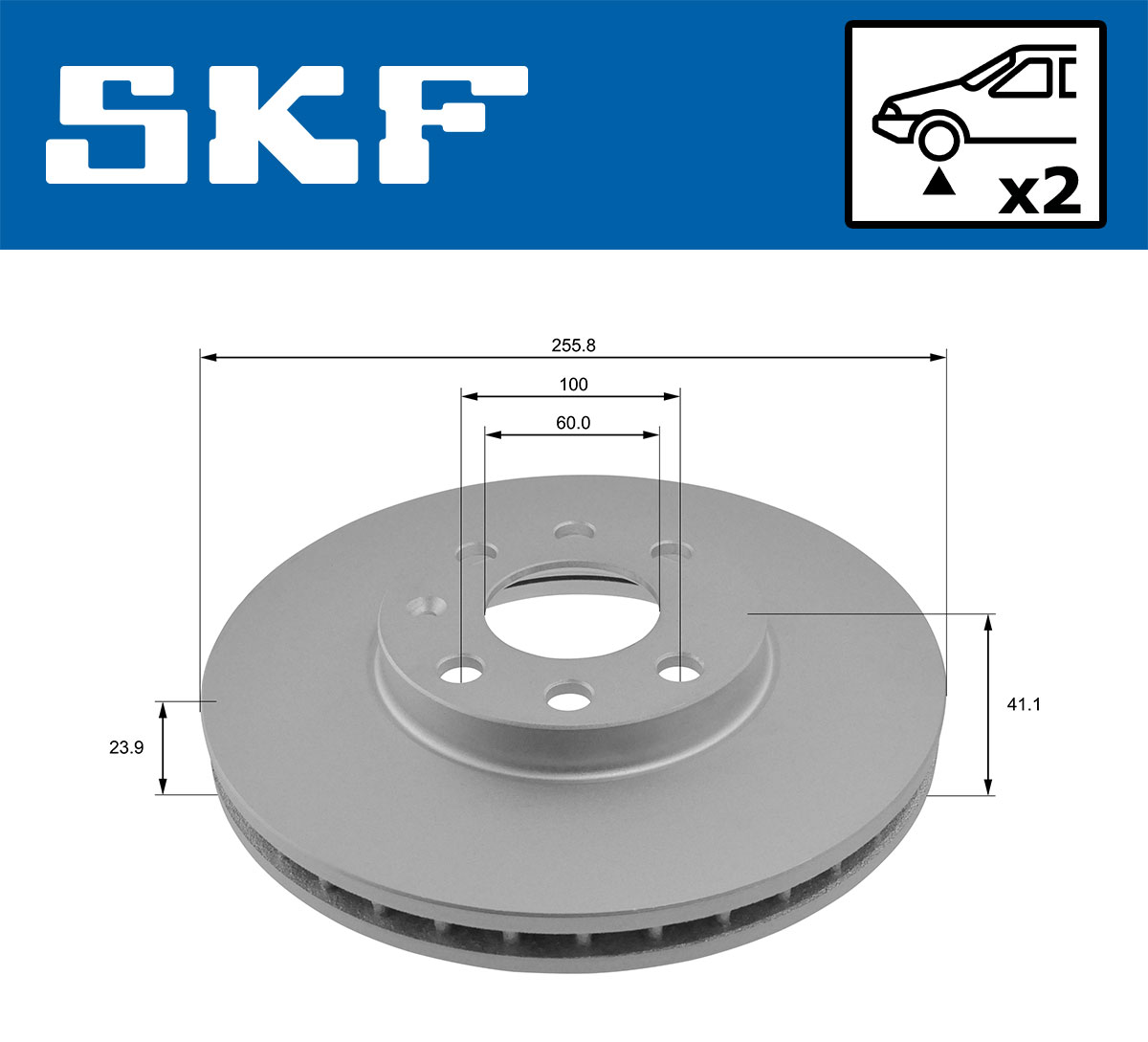 SKF Remschijf VKBD 80511 V2