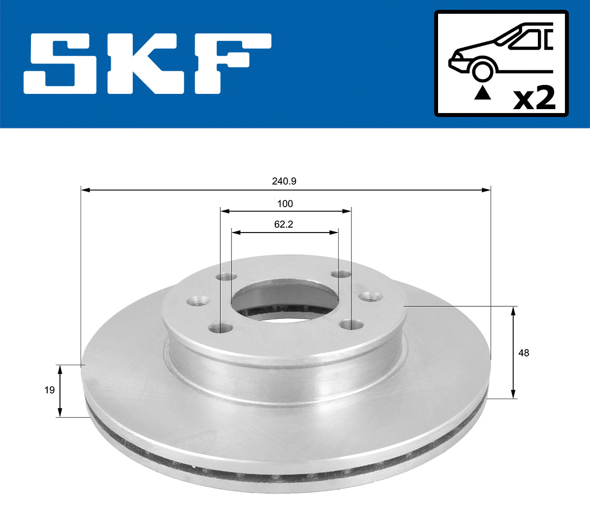 SKF Remschijf VKBD 80514 V2