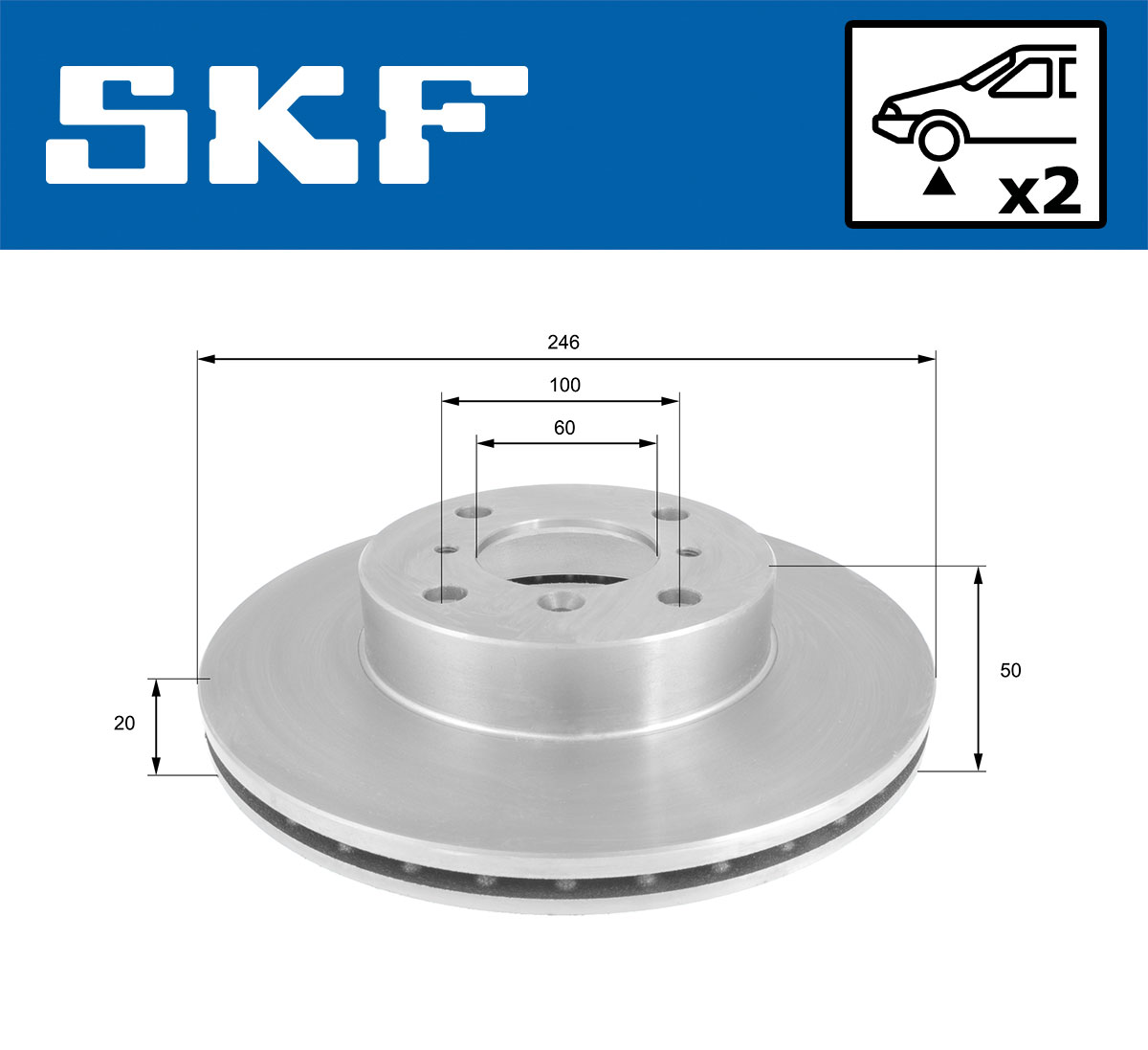 SKF Remschijf VKBD 80517 V2