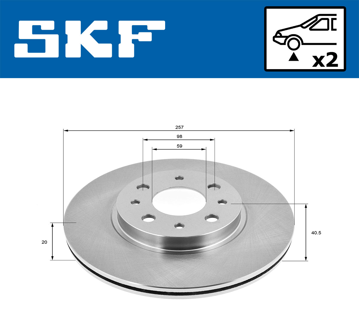 SKF Remschijf VKBD 80524 V2