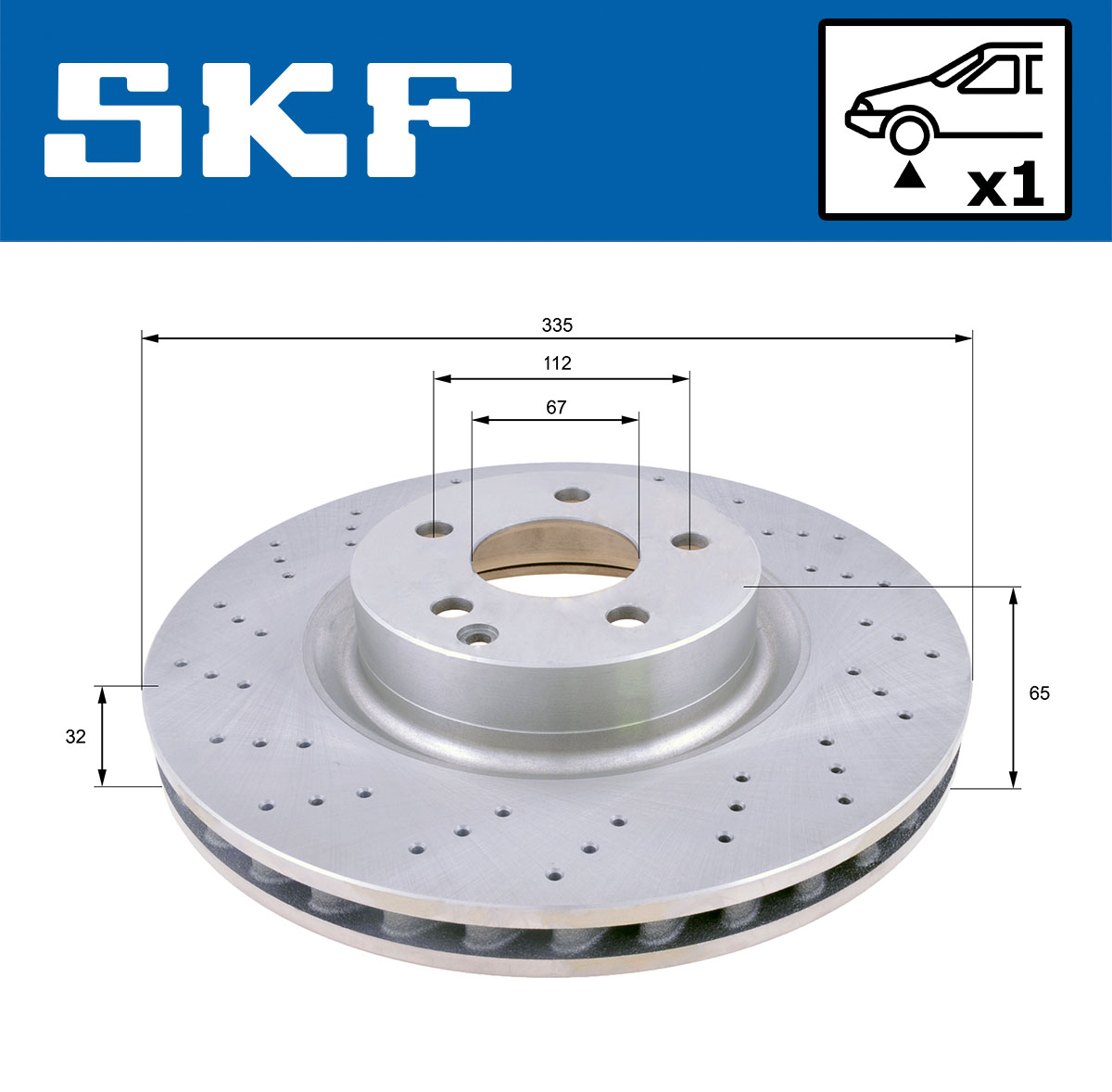 SKF Remschijf VKBD 80559 V1
