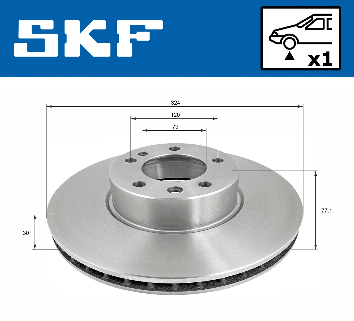 SKF Remschijf VKBD 80584 V1