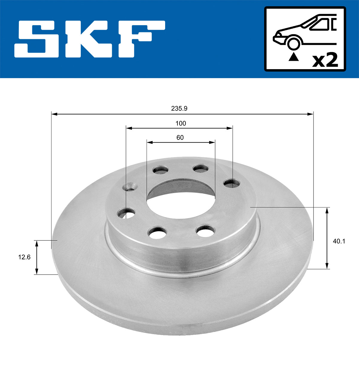 SKF Remschijf VKBD 80590 S2