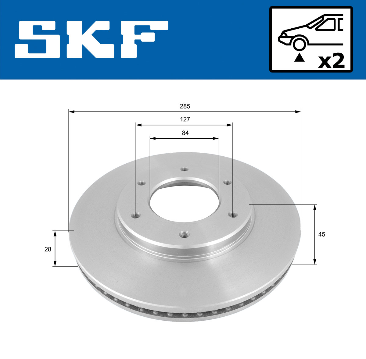SKF Remschijf VKBD 80591 V2