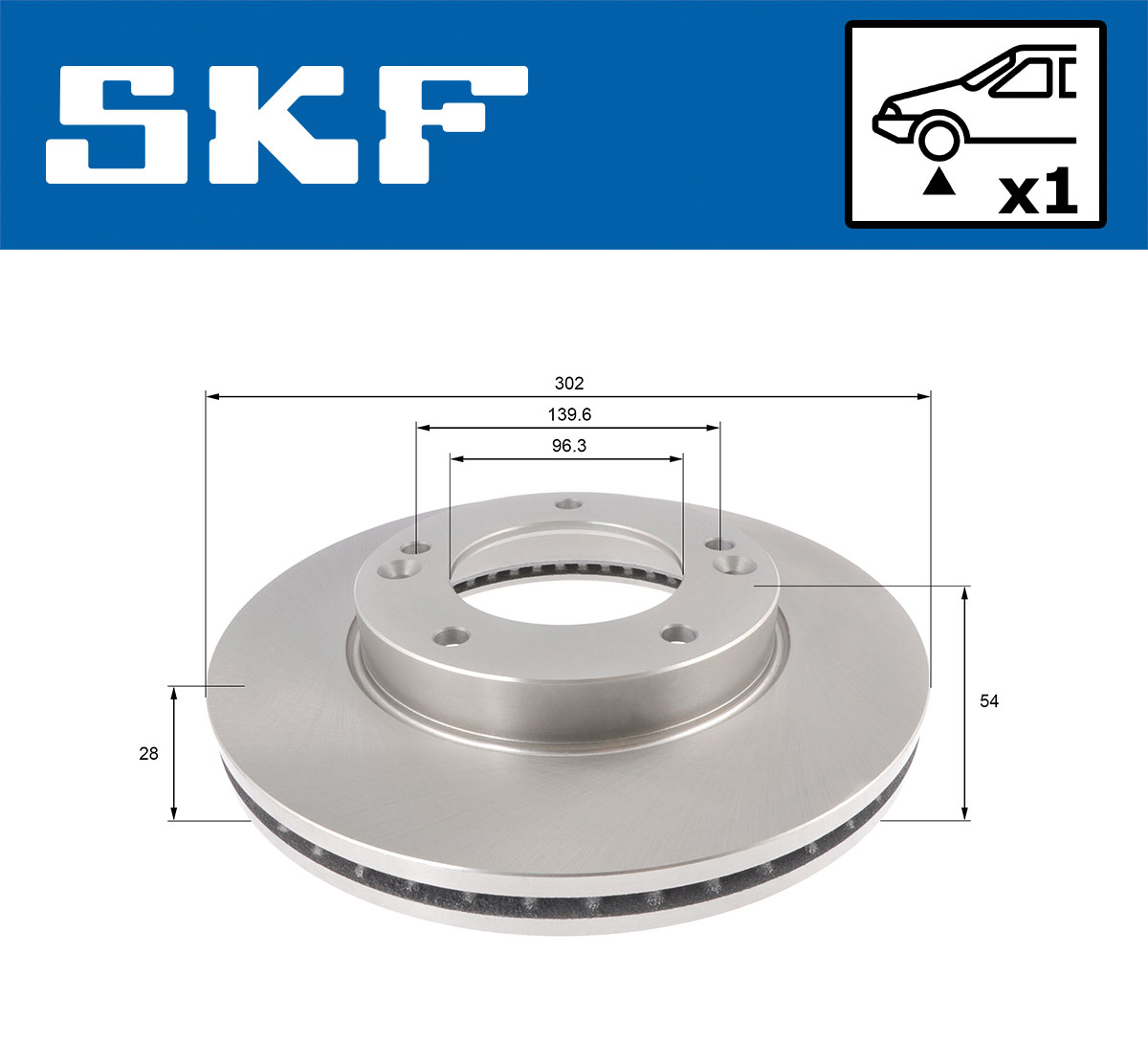 SKF Remschijf VKBD 80595 V1