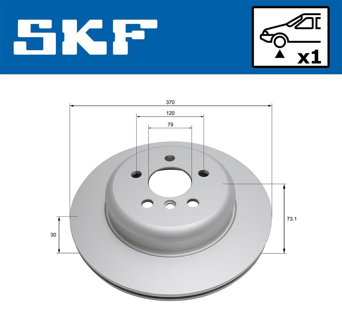 SKF Remschijf VKBD 80598 V1