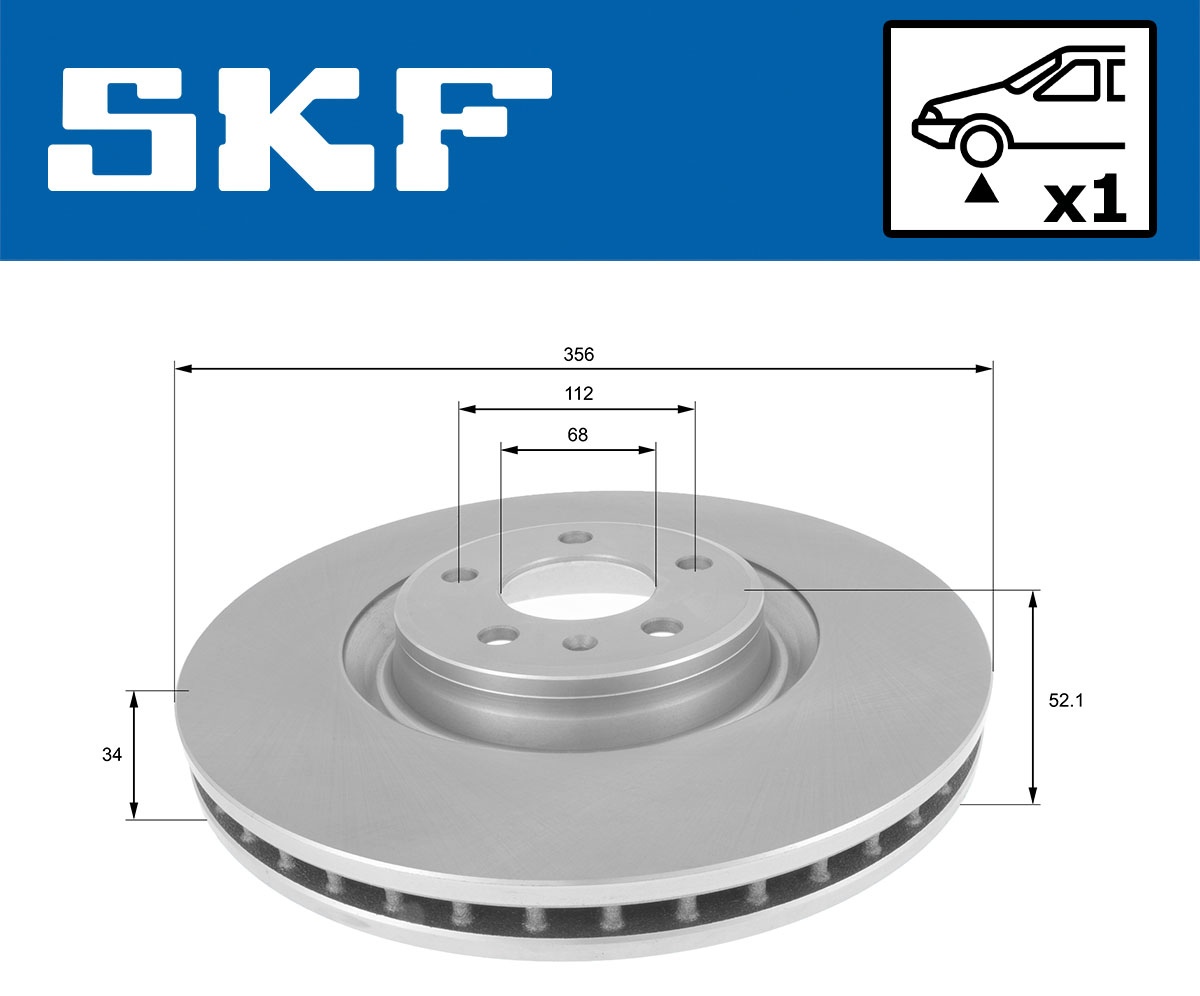 SKF Remschijf VKBD 80623 V1