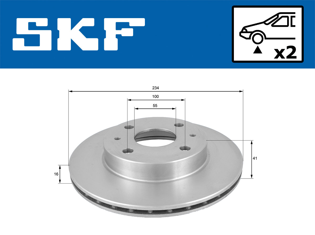 SKF Remschijf VKBD 80632 V2