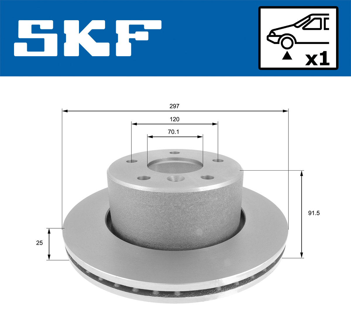 SKF Remschijf VKBD 80646 V1