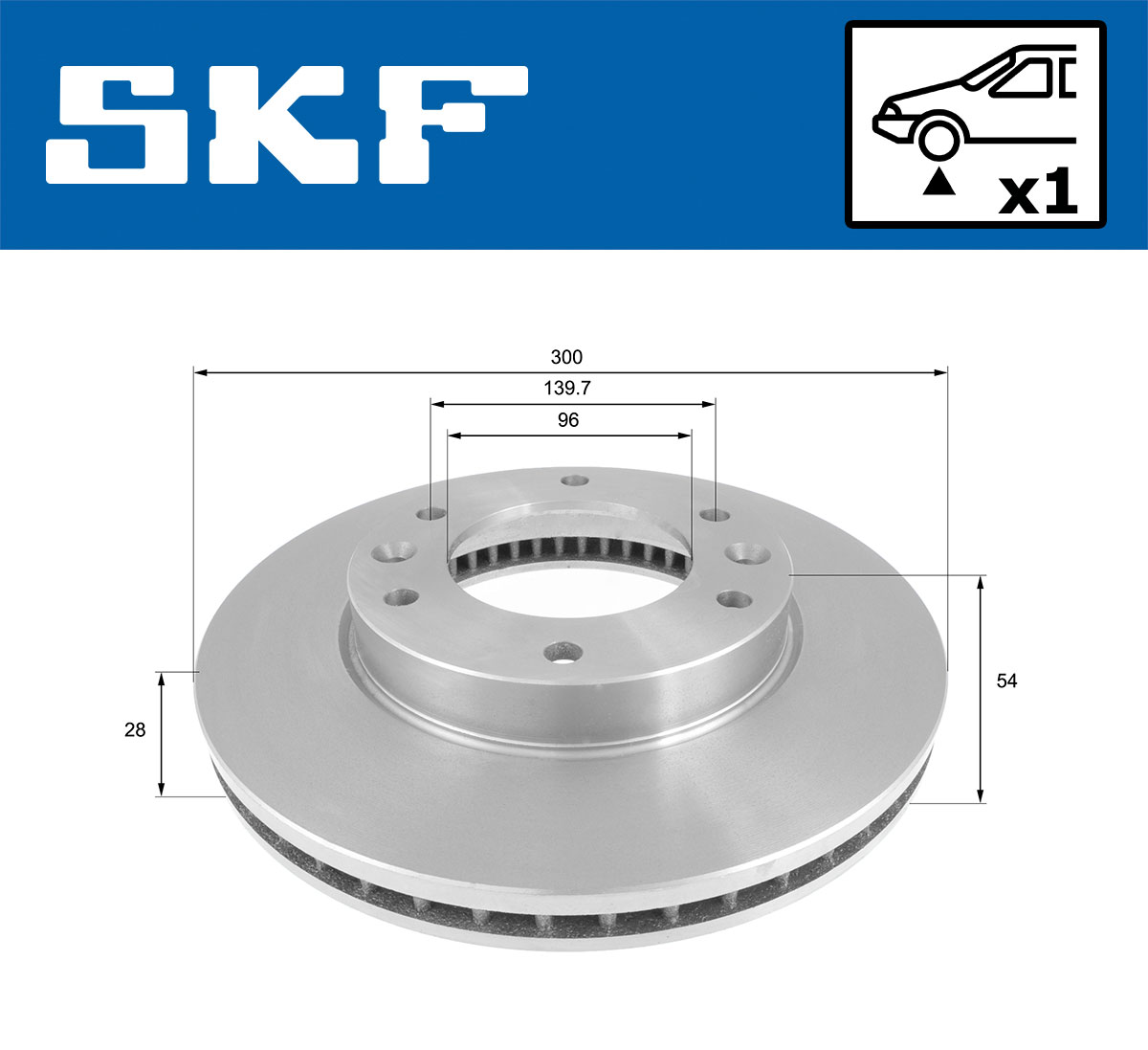 SKF Remschijf VKBD 80691 V1