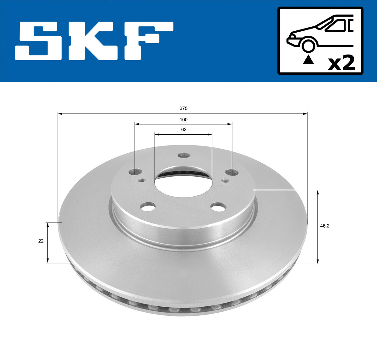 SKF Remschijf VKBD 80694 V2