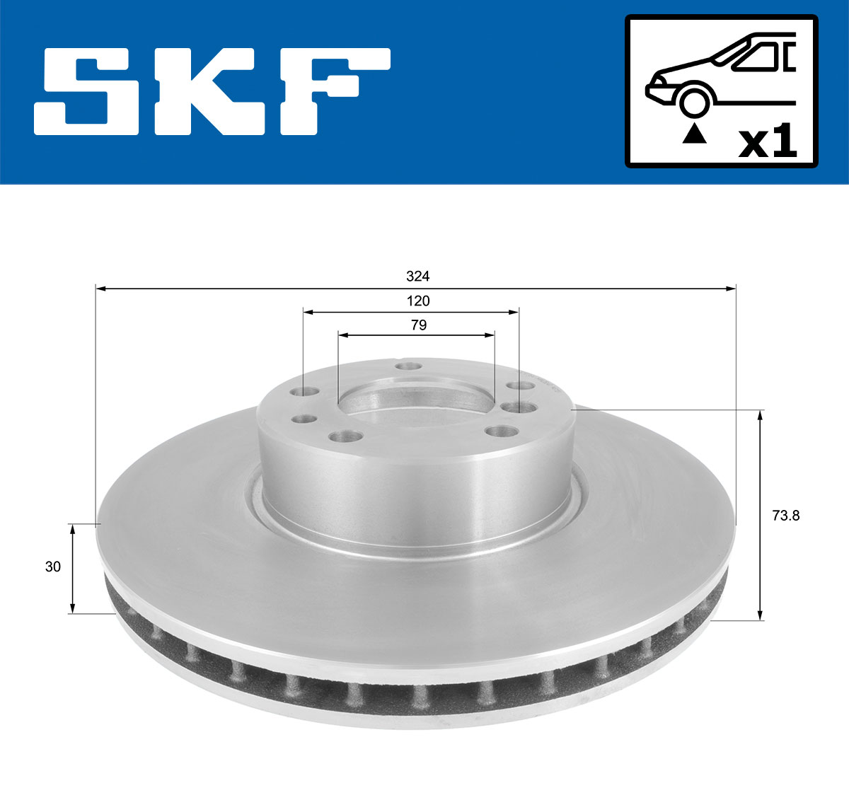 SKF Remschijf VKBD 80697 V1