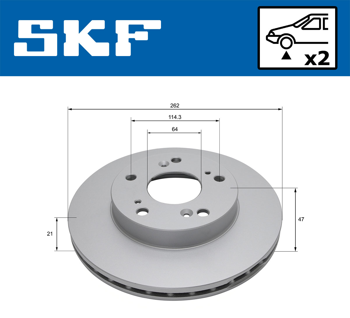 SKF Remschijf VKBD 80732 V2