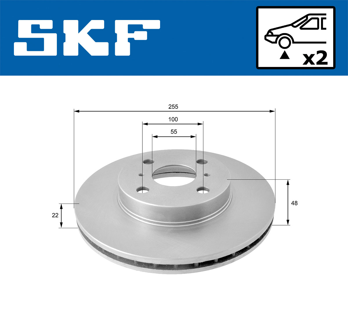 SKF Remschijf VKBD 80771 V2