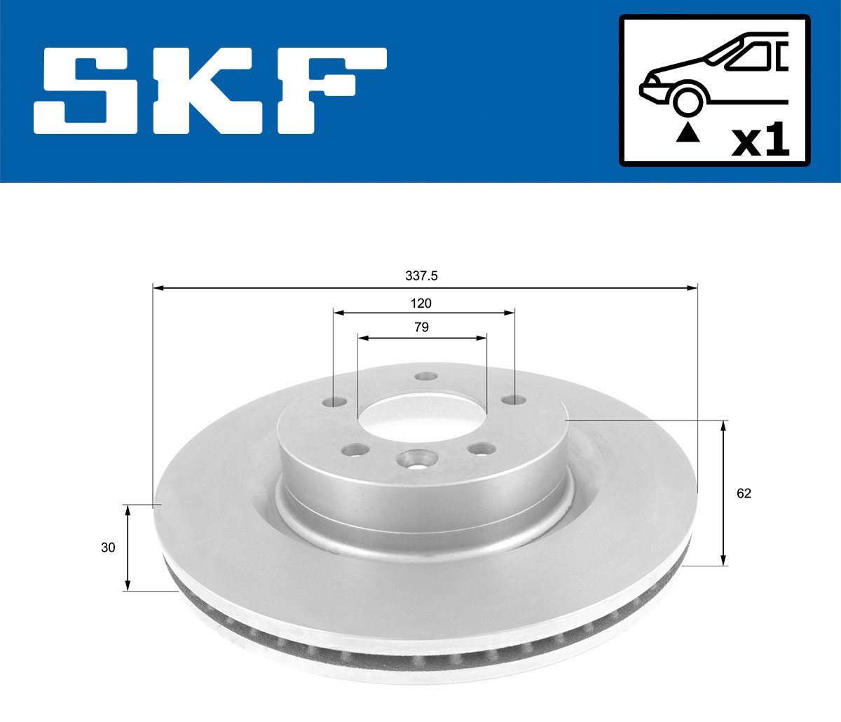 SKF Remschijf VKBD 80805 V1