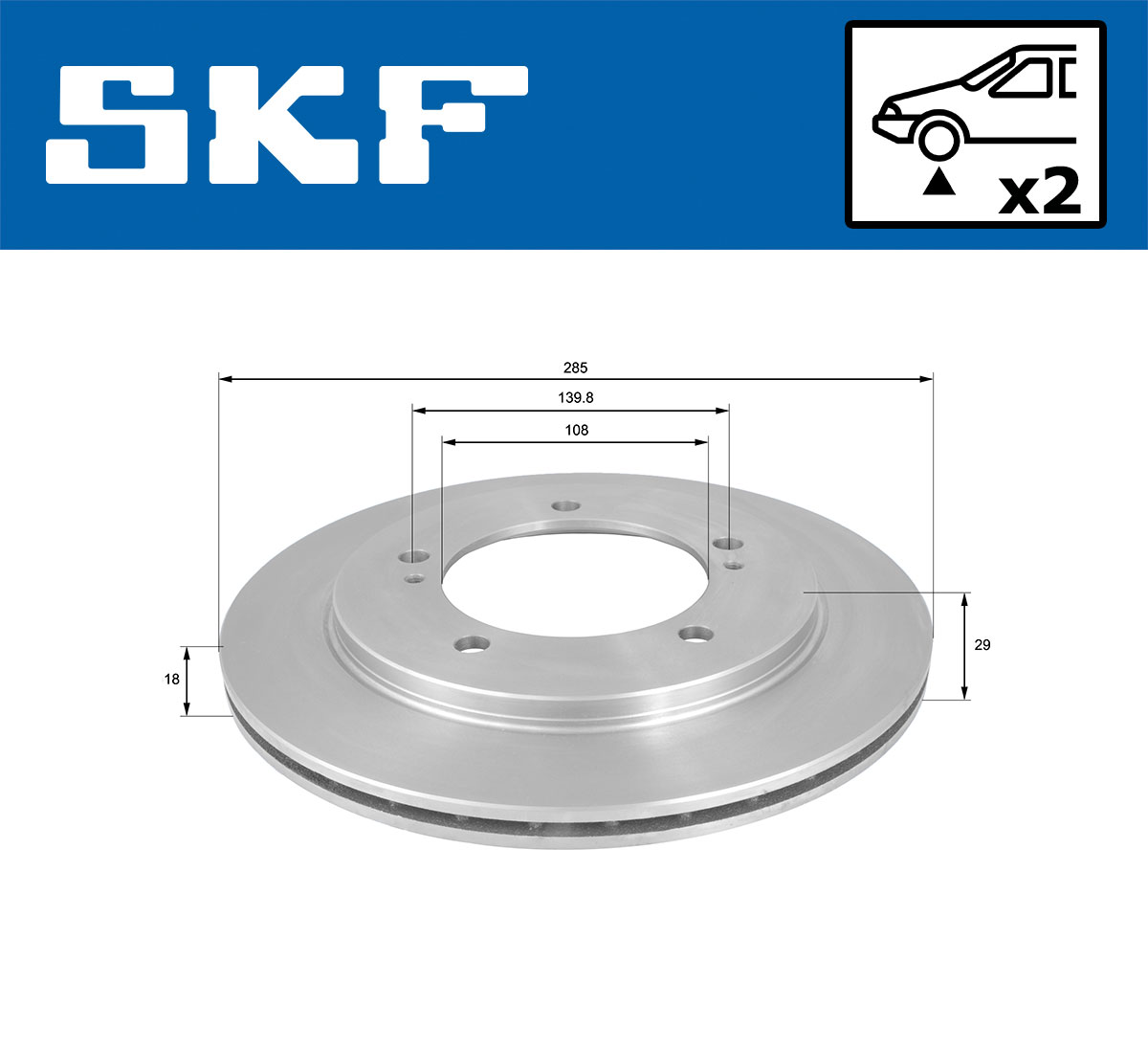 SKF Remschijf VKBD 80813 V2