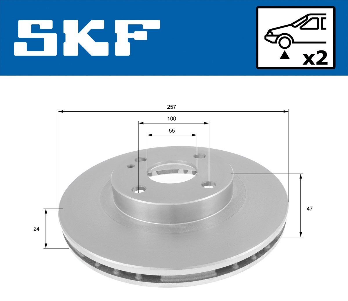 SKF Remschijf VKBD 80831 V2