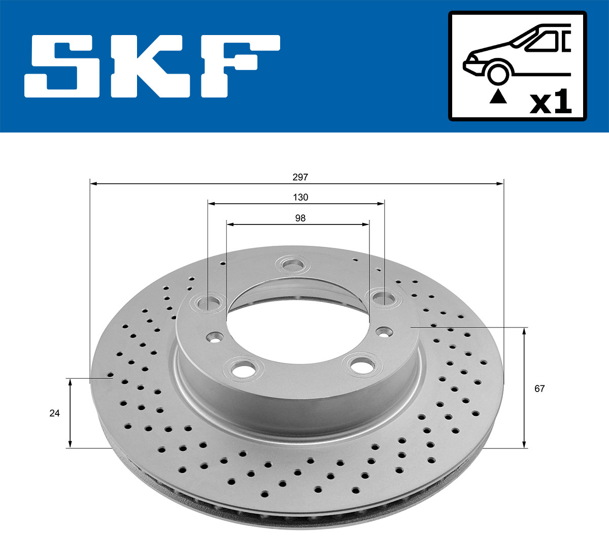 SKF Remschijf VKBD 80904 V1