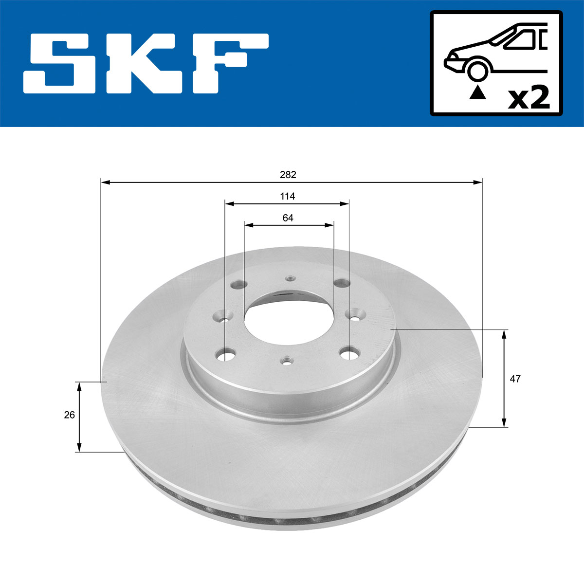 SKF Remschijf VKBD 80932 V2