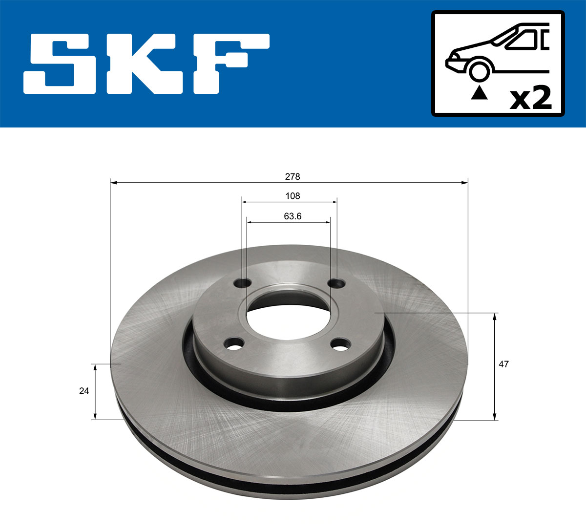 SKF Remschijf VKBD 81000 V2