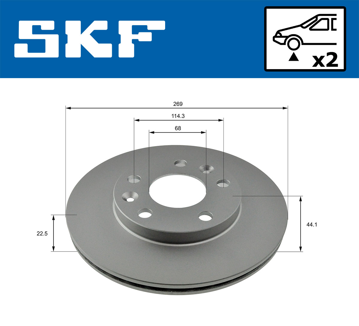 SKF Remschijf VKBD 81052 V2