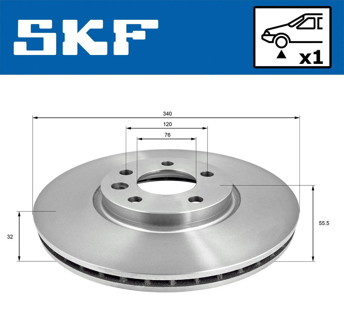 SKF Remschijf VKBD 81084 V1