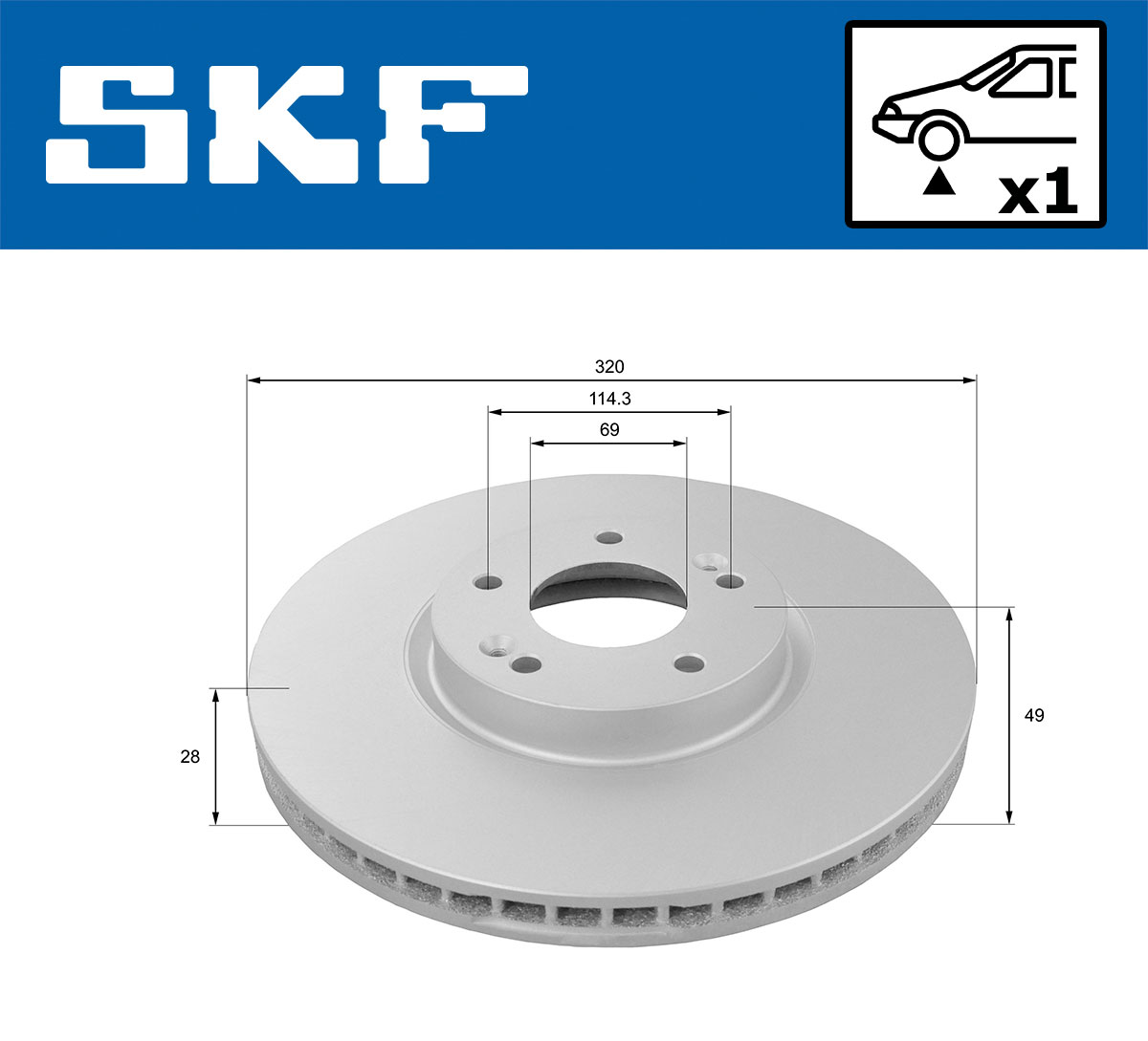 SKF Remschijf VKBD 81092 V1