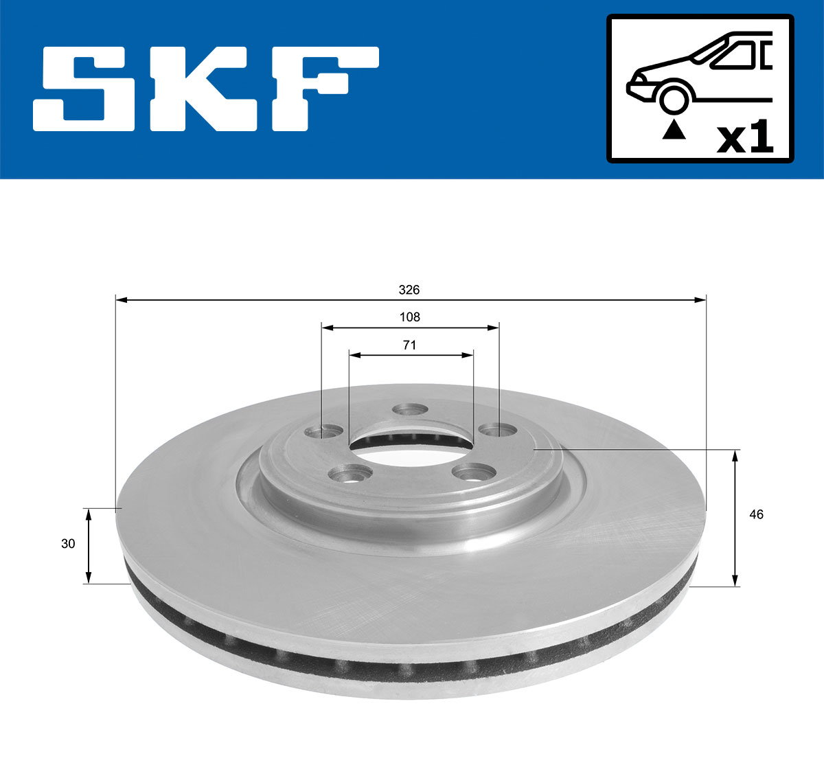 SKF Remschijf VKBD 81093 V1