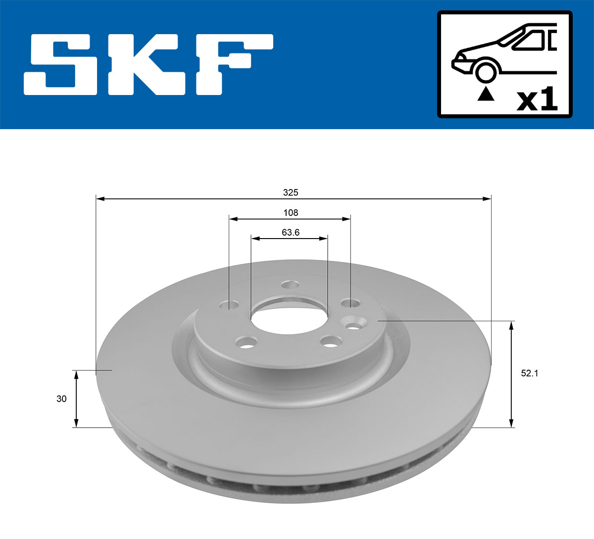 SKF Remschijf VKBD 81100 V1