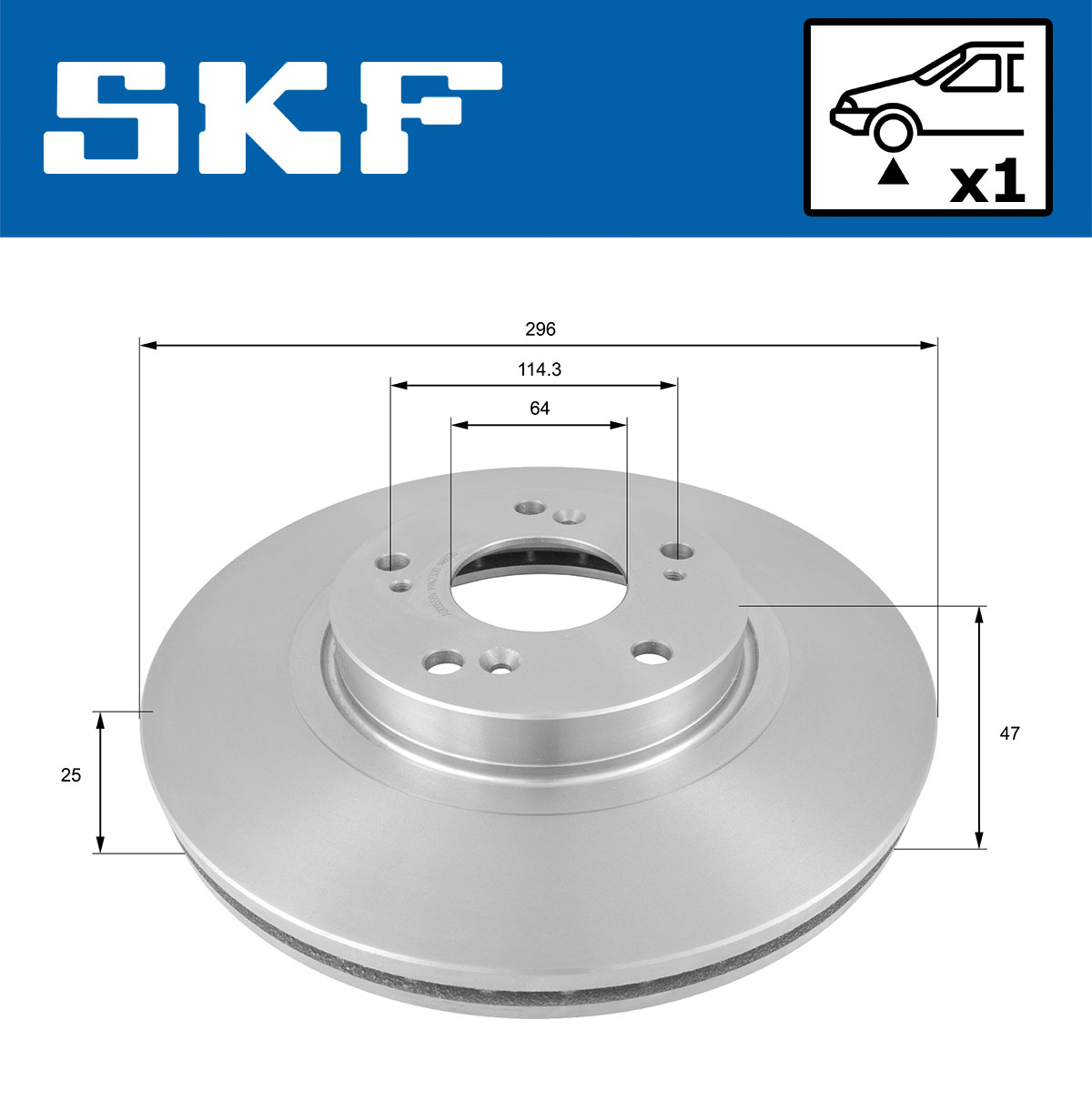 SKF Remschijf VKBD 81106 V1