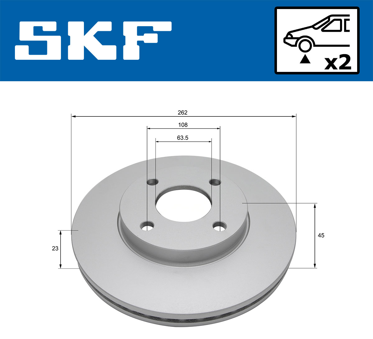 SKF Remschijf VKBD 81109 V2