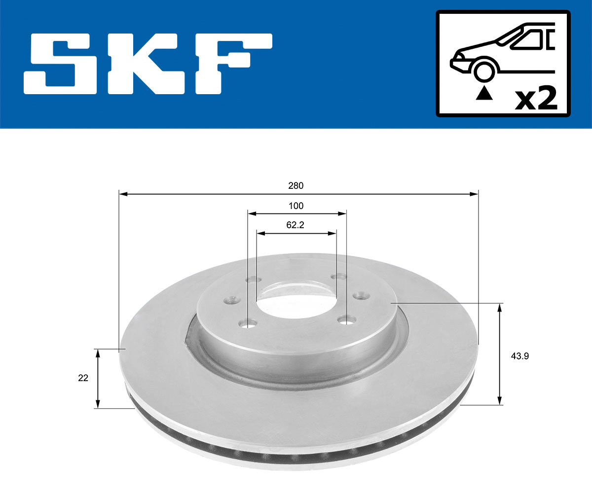 SKF Remschijf VKBD 81119 V2