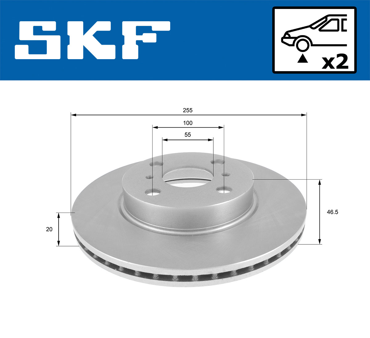 SKF Remschijf VKBD 81140 V2