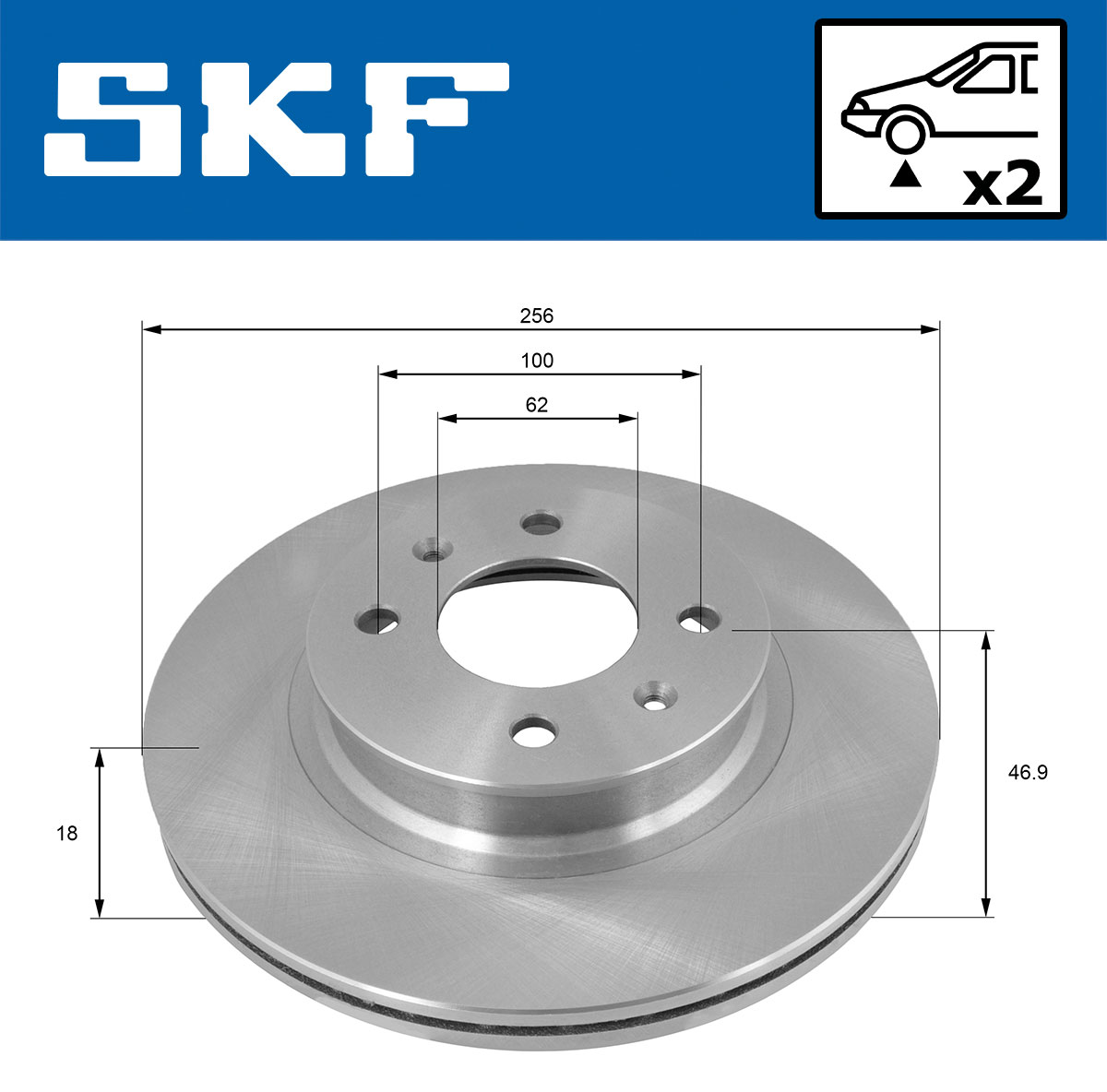 SKF Remschijf VKBD 81158 V2