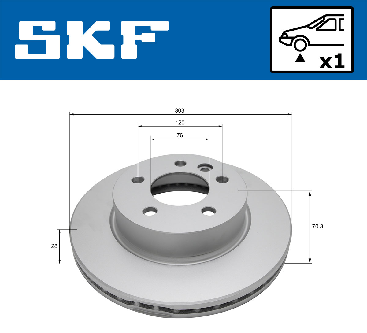 SKF Remschijf VKBD 81179 V1