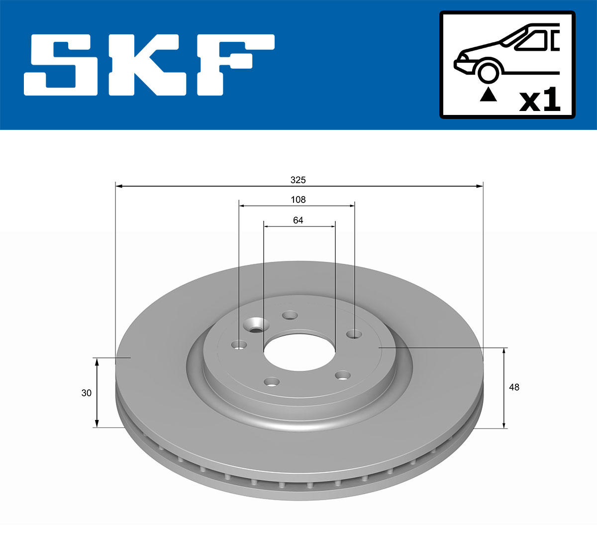 SKF Remschijf VKBD 81274 V1