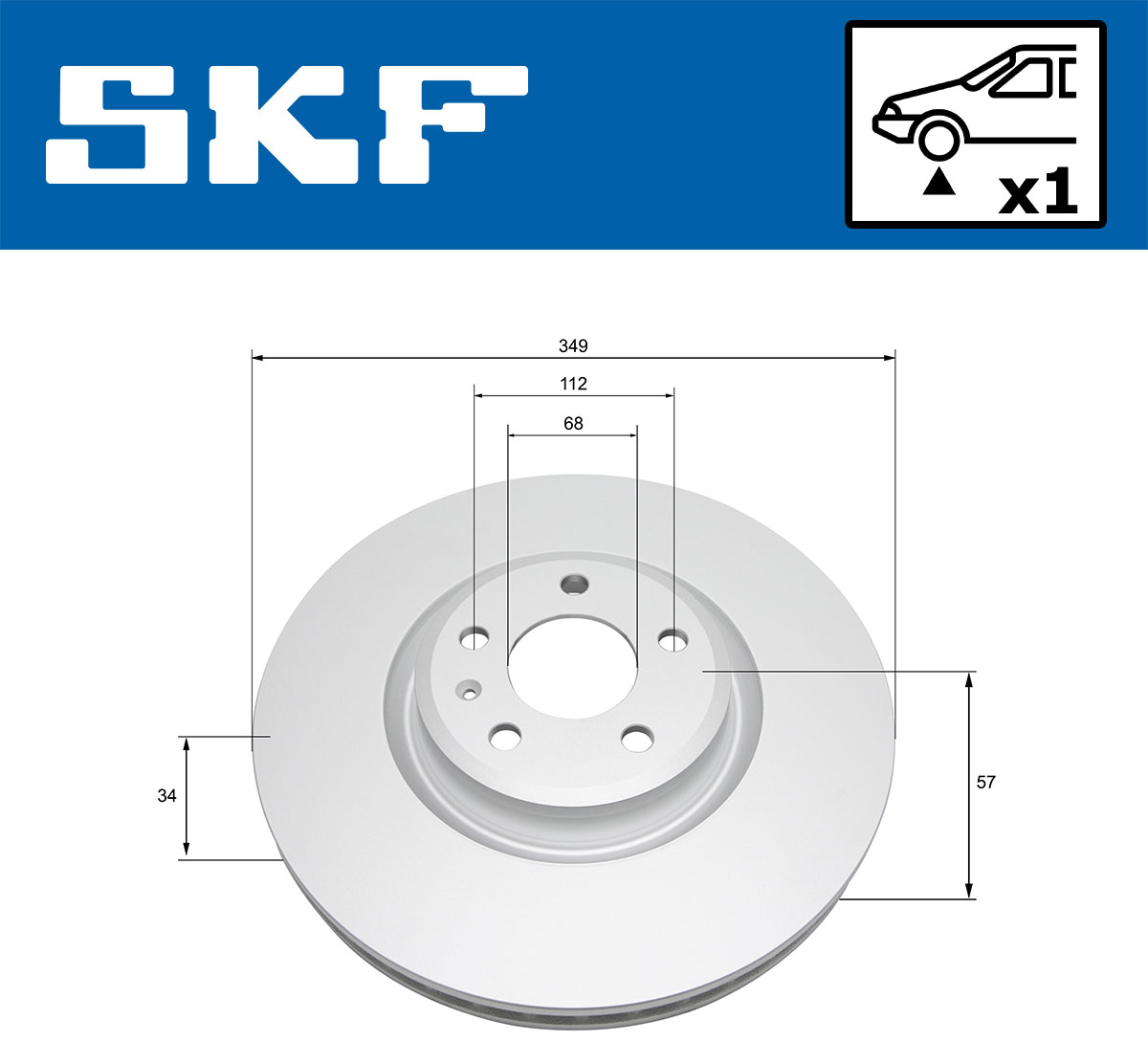 SKF Remschijf VKBD 81330 V1