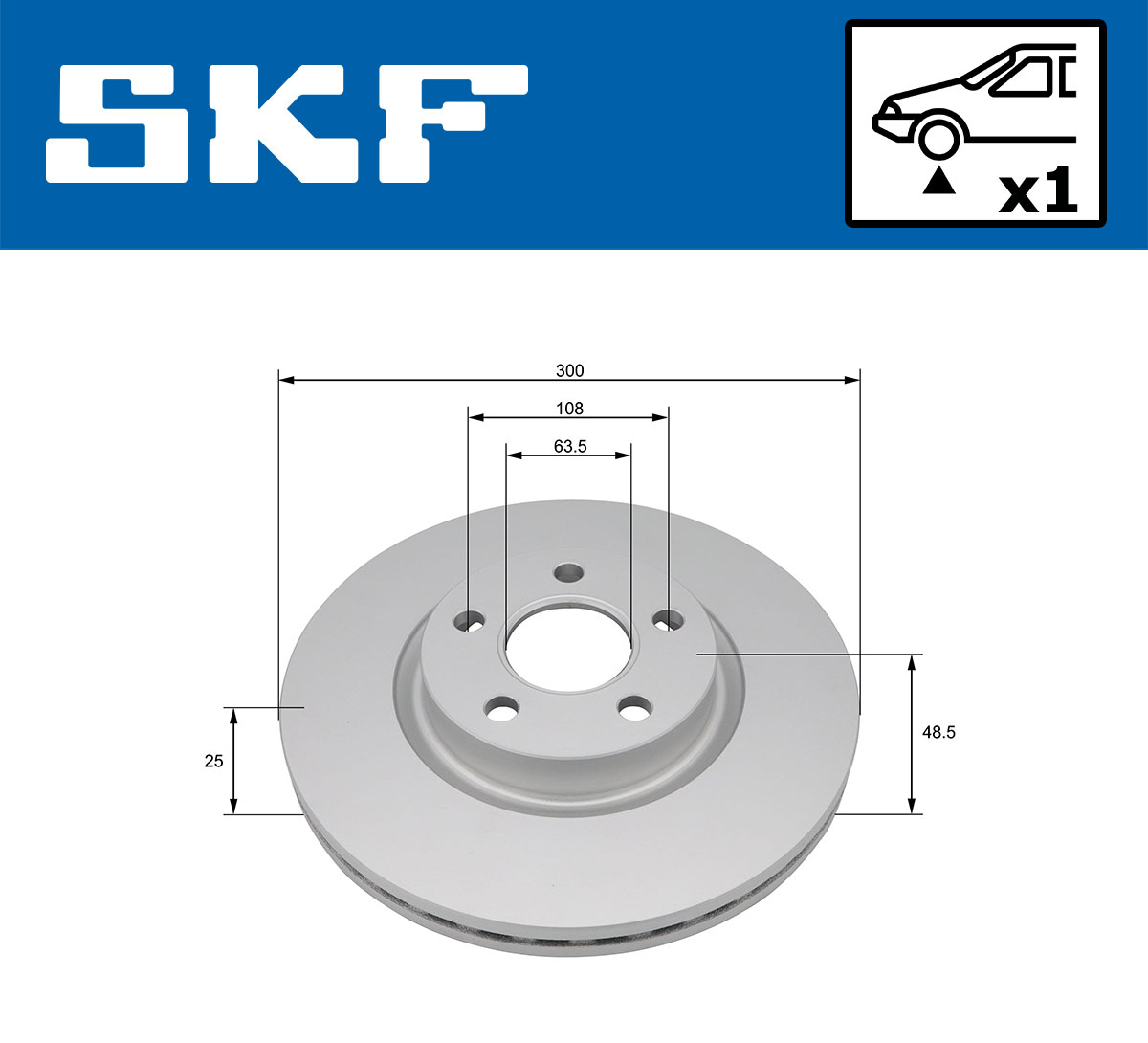 SKF Remschijf VKBD 81342 V1