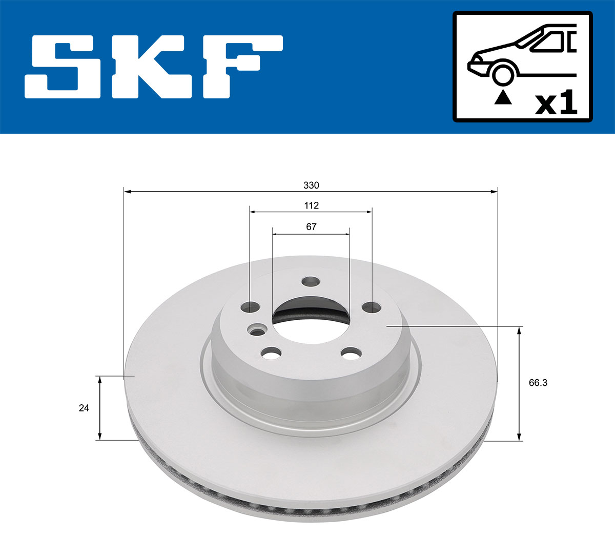 SKF Remschijf VKBD 81348 V1