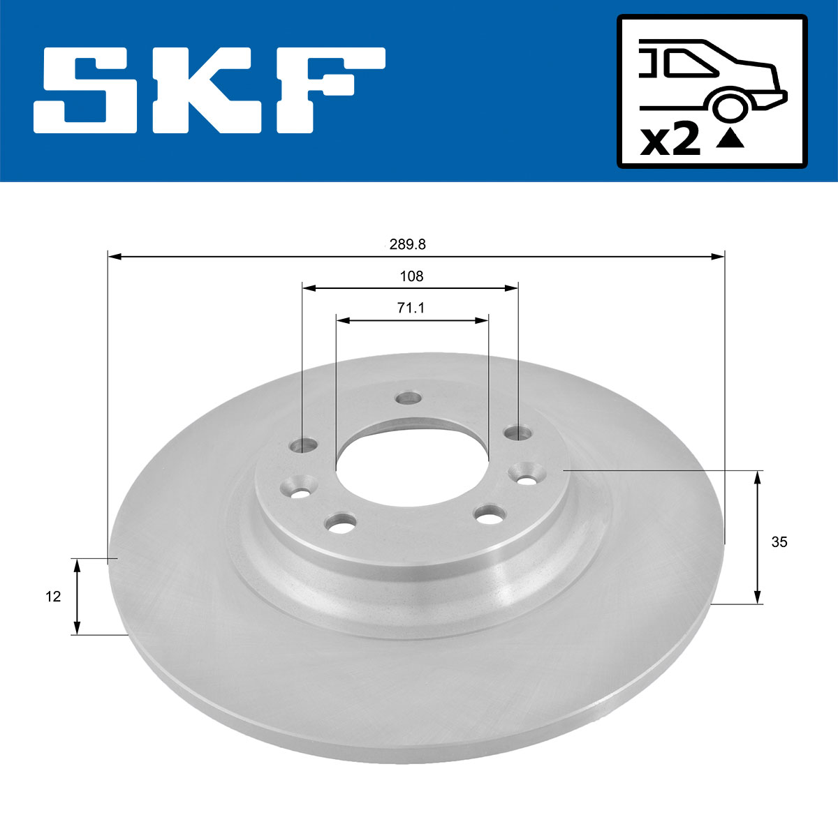 SKF Remschijven VKBD 90022 S2