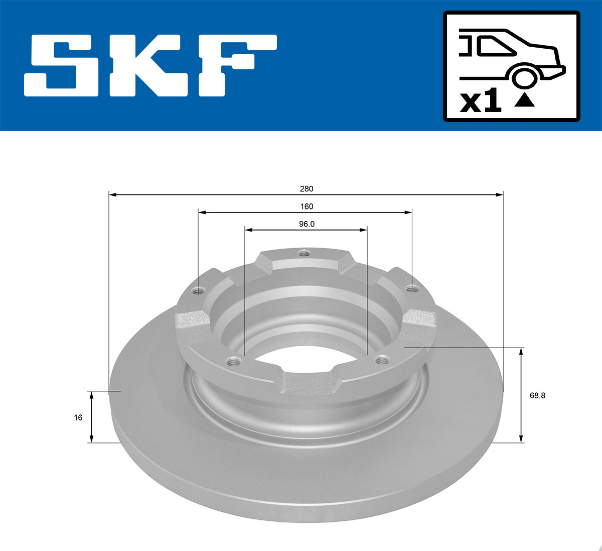 SKF Remschijven VKBD 90045 S1