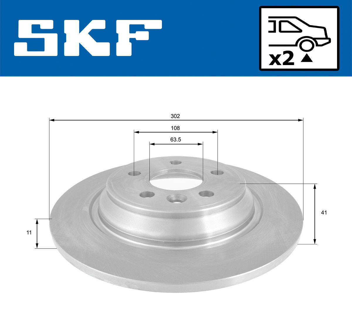 SKF Remschijf VKBD 90067 S2