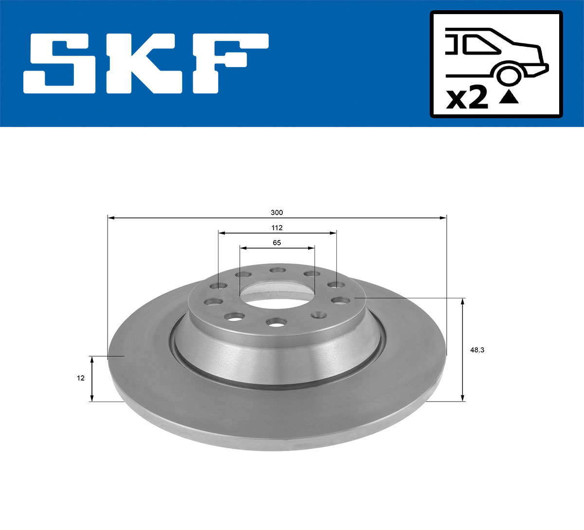 SKF Remschijven VKBD 90075 S2